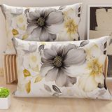 PETTI Artigiani Italiani - Paar kussenslopen 70 x 40 cm, van microvezel, decoratief kussen voor slaapkamer, bank, woonkamer, set van 2 kussenslopen, bloemenpatroon 28, 100% Made in Italy