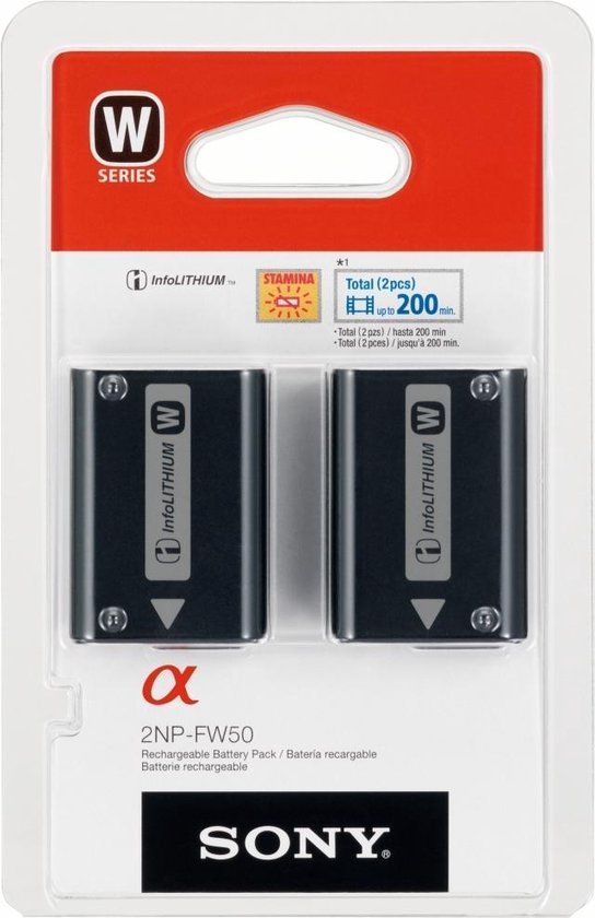 Sony FW50 Twee batterijen