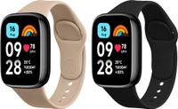 kwmobile 2x horlogebandjes geschikt voor Xiaomi Redmi Watch 3 Active bandje