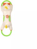 Growl Haystackerz Hondenspeeltje met Pieper - Pluche Hondenspeelgoed - Kauwspeelgoed en Trektouw voor Alle Honden - Quacker de Eend