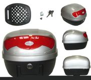 A-Pro Universele Motorfiets Motorfiets Scooter Achter Bagage Top Case Topbox 29 Lt Zilver