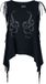 Rock Rebel by EMP Zwart Mouwloos Shirt met Franjes - Dames - S