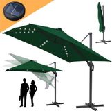 Parasol suspendue 330x330cm vert