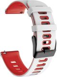 Intercella Siliconen bandje - wit-rood