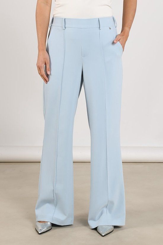 NUKUS Jill Pants Broeken Dames - Lichtblauw - Maat S