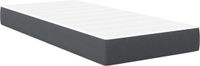 vidaXL Bedmatras met matras Grijs 90 x 190 cm Stof