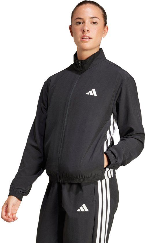 Adidas Performance Train Essentials 3-Stripes Woven Warm-Up Jack - Dames - Zwart