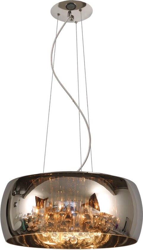 Lucide Pearl Hanglamp Ø 50 cm - Chroom