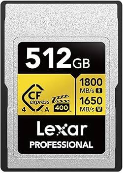 Lexar CFexpress PRO Type A Gold 4.0 Series 512GB R1800/W1650MB/s - VPG400