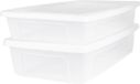 IRIS Clearbox Boîte de rangement - Sous le lit - 30L - Plastique - Transparent - Lot de 2