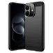 Xiaomi Coque Xiaomi Redmi Note 17 Pro en TPU Brossé - Fibre de Carbone - Noire