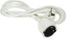 Perel Verlengkabel, H05VV-F 3G1.5, 5 m, 16 A/230 V, 3500 W, type E/F, Schuko, voor binnen, pvc, wit