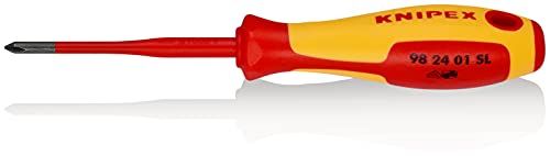 KNIPEX Schroevendraaier (Slim) voor kruiskopschroeven Phillips 1000V-geïsoleerd (187 mm) 98 24 01 SL
