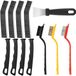 Unyqoos® Set de 8 brosses de nettoyage multifonctionnelles pour joints et coins à la maison