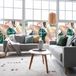 Ambiance Sticker Privacy raamfolie - Tropische bladeren - 40x100cm