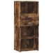 VidaXL Armoire haute 50x42,5x124 cm bois traité couleur chêne fumé