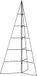 vidaXL Kerstboom 100 cm Metaal Zwart