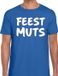 Bellatio Decorations Shoppartners Bv Feestmuts tekst t-shirt - blauw - heren - Foute party kleding - korte mouwen - katoen XL