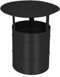 KOTARBAU® Schoorsteenkap, Verzinkt Staal en Poedergecoat Staal, 170 mm, Zwart