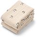 Liewood Serviettes en mousseline Lewis Mini Panda Sandy Mix (set van 2)