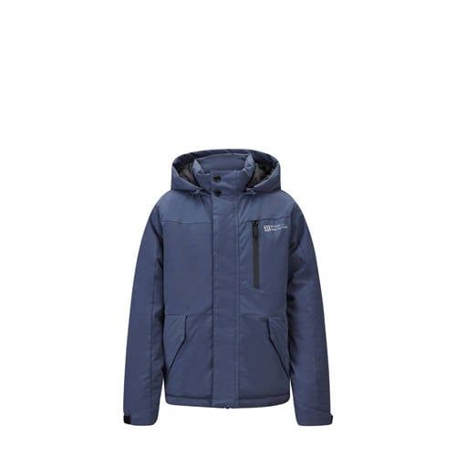 Retour Denim gewatteerde winterjas Victor blauwgrijs