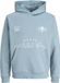 JACK&JONES JCOCREST PRINT SWEAT HOOD Heren Blauwe schaduw L