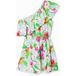Desigual Robe courte asymétrique tropicale femme