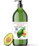 Avocado-olie Pure avocado-olie 1000 ml Striae Schrale huid Hydratatie Gezicht Lichaam
