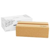 Kintex Kurk Yogablok, 2-in-1 functie, pilates, gymnastiek, fitness, workout, natuurkurk, licht en robuust