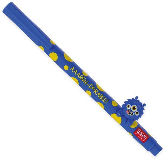 LEGAMI Gelpen Lovely Friends - Monster - blauwe inkt - Hervulbaar