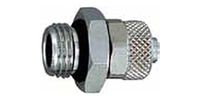 Rechte RIEGLER Rechte schroefverbinding, G 1/4 a., voor slang 12/9 mm, SW 19, werkdruk 0-10 bar, temp. -10 °C tot 60 °C, POM