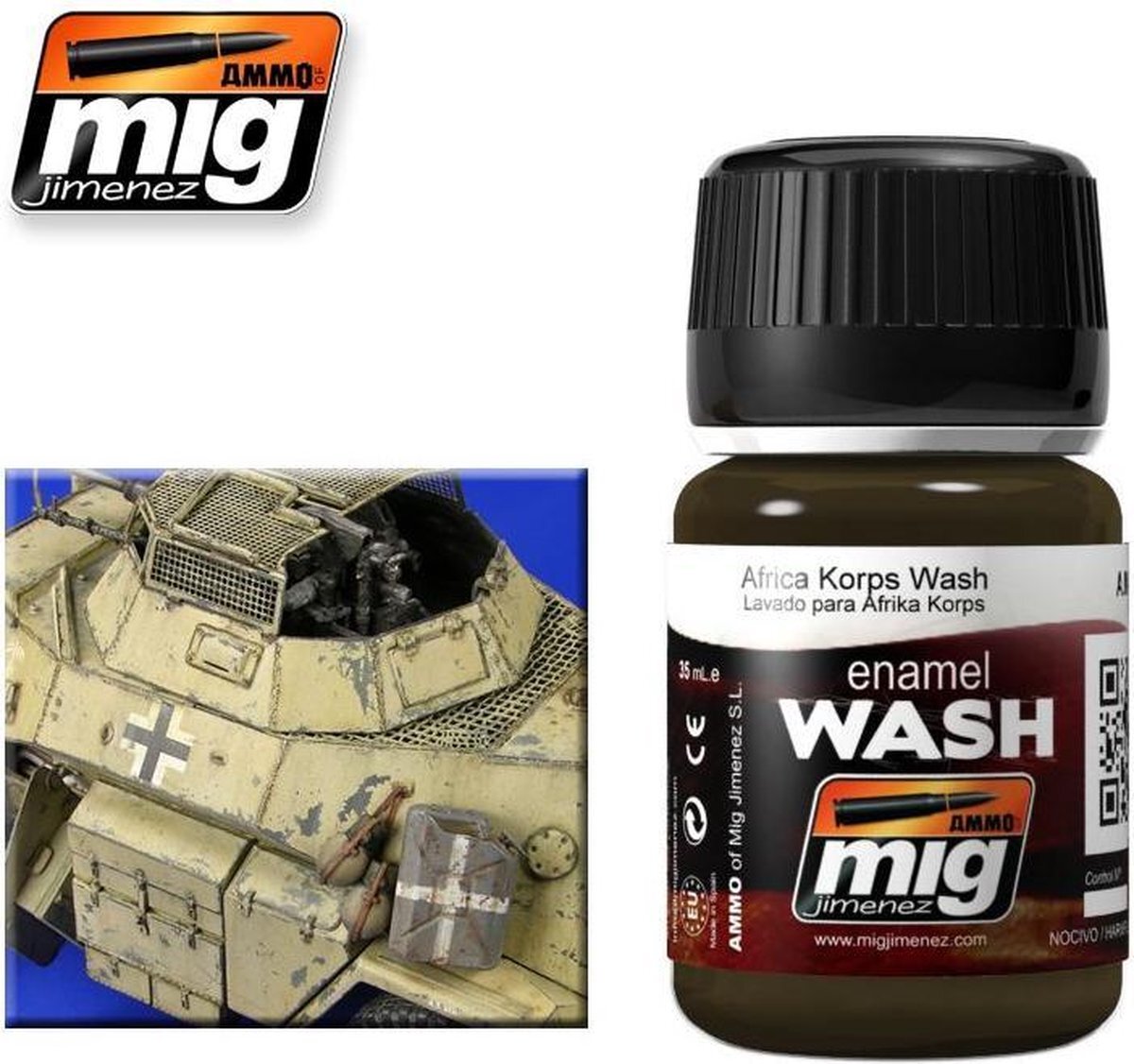 mig MIG-1001 Email (35 Ml) Africa Korps Wash, Multi kleuren