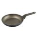 Zanetti Gesmede pan met antiaanbaklaag van aluminium, geschikt voor alle warmtebronnen, inclusief inductie, soft-touch handgreep in houtlook, diameter 18 cm