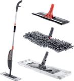 KADAX Vlakmop met Spray 3-in-1 Roterende Wasmachine + 3x Mop-inzetset