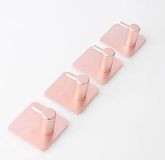 Heble® 4 Zelfklevende Handdoekhaakjes - Roze