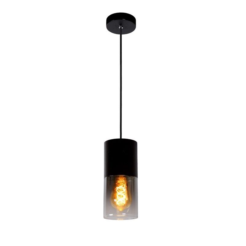 Lucide Zino Hanglamp - Zwart - Glas - Ø10 cm