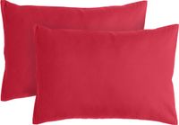 Komfortec Set van 2 Premium Kussenslopen 40x60 cm - Superzachte Kussenhoes – 100% - Geborsteld Polyester - 120g/m²- Rood