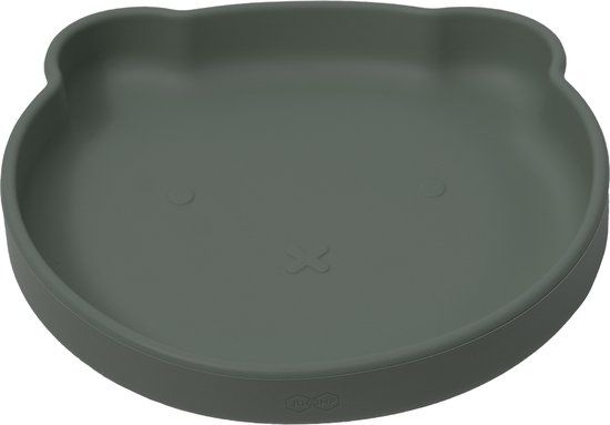 JU&MP Baby Suction Plate - Green - Unbreakable - Silicone