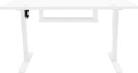 MonsterShop Elektrisch zit-sta bureau met lade - wit - 140x60 cm - usb-a & usb-c