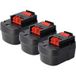 vhbw 3x batterie compatible avec Black & Decker EPC12 H1, EPC128, EPC12CA, EPC128BK, EPC12CABK, EPC128V, EPC126BK, EPC128 V outil (1500 mAh, NiMH, 12 V)
