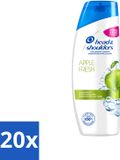 Head & Shoulders Apple Fresh Shampoo Anti-roos - 1 litre - Lot économique - 20 pièces