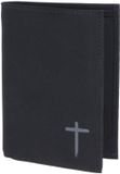 oxmox New Cryptan RFID Protect Kombibörse Freedom Cross Print Grey Black zwart