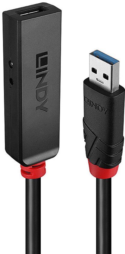 Lindy 43401 interface hub USB 3.2 Gen 1 (3.1 Gen 1) Type-C 5000 Mbit/s Zwart