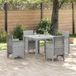 Prolenta Maison Exclusive Tuinset, 5-delig, Lichtgrijs, Polypropyleen