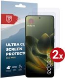 Rosso Film de protection d'écran Convient pour Motorola Edge 70 | Ultra Clear Duo Pack | Film TPU | Film de protection compatible avec coque | 2 Pièces
