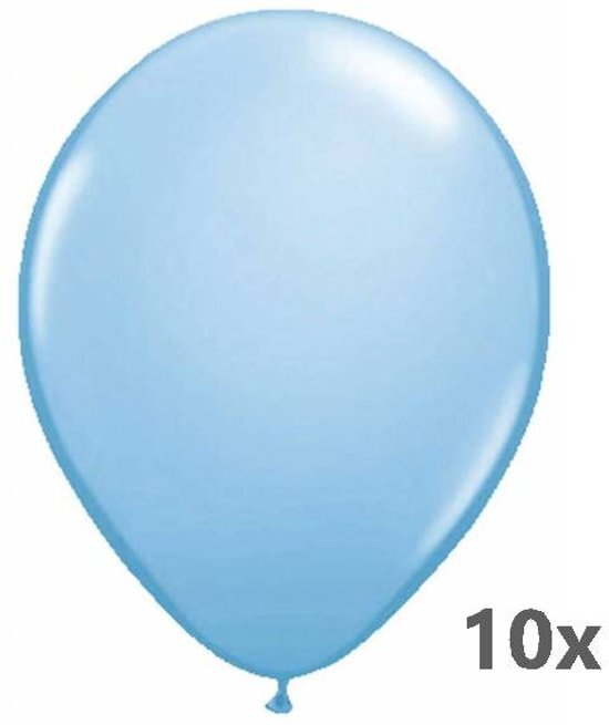 Folat - Ballonnen - Lichtblauw - Metallic - Lichtblauw - 10st.