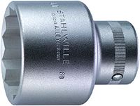 Stahlwille 06010050 60 HPQ douille en acier, chromé, entraînement 1 pouce, taille 50 mm