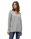 Peppercorn Rosalia V-hals gebreide trui met lange mouwen | grijze truien voor vrouwen VK | lente dames truien | maat M