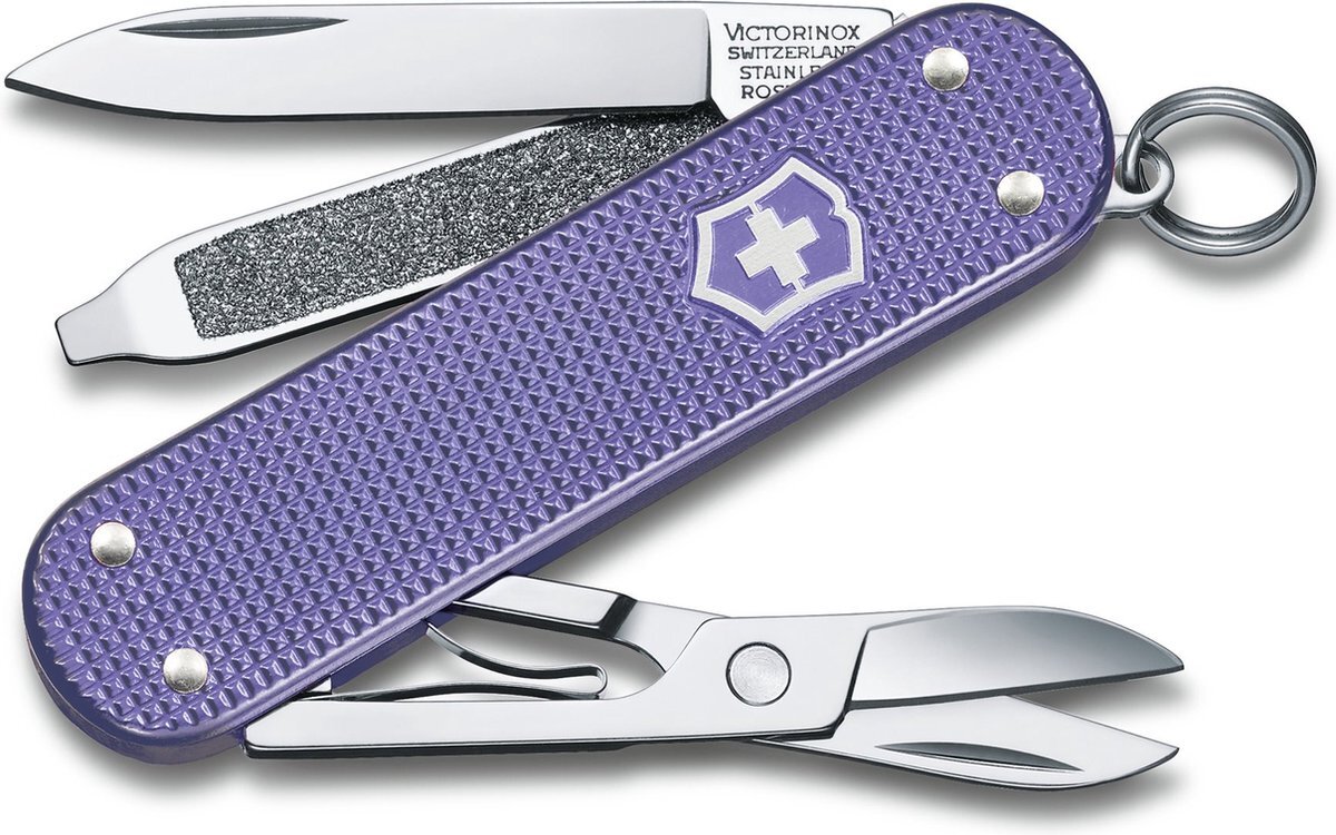 Victorinox Classic Alox Colors Zakmes - Electric Lavender - 5 Functies