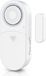 Bearware Alarme de fenêtre 120 dB, alarme de porte, système d'alarme pour portes et fenêtres, prévention du cambriolage, sirène, 4 modes, capteur magnétique, pas de perçage nécessaire, piles incluses, blanc